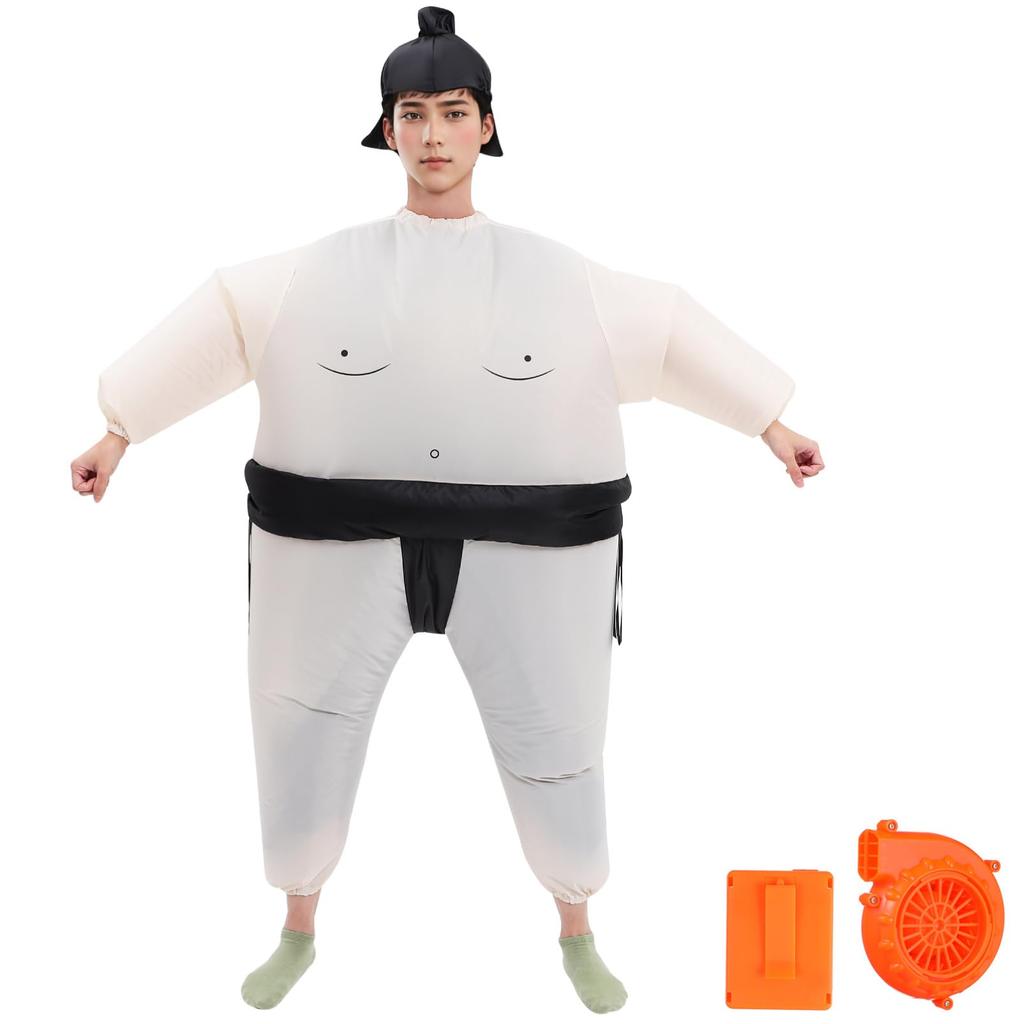 Sumo Wrestler Cosplay Pro Wrestling Set Sumo Costume Kigurumi Inflatable Waterproof Material Funny Costume Events Cultural Festivals Parties Adults