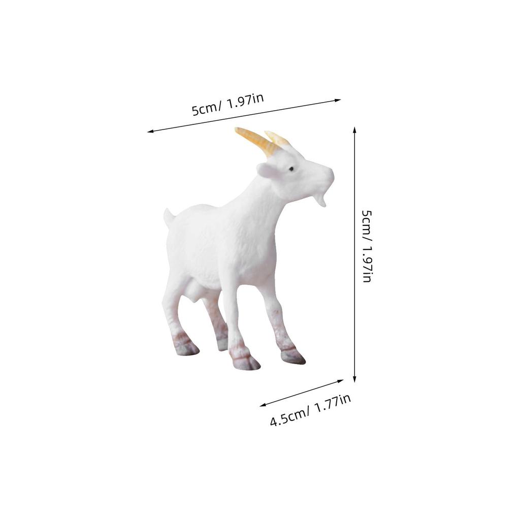ERINGOGO 8 Штук Фигурок Коз, Миниатюрные Модели Коз, Фигурки Животных в Мультяшном Стиле для Микро-Ландшафтов, Настольные Украшения, Декор для Дома, Отличный Подарок
