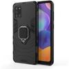 Case for Samsung Galaxy A21s New Rugged Ring Stand [Works with Magnetic Car Mount] Case Cover, Black