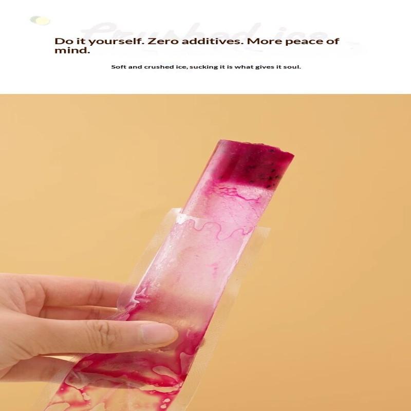100/50Pcs Disposable Transparent Popsicle Bags Ice Cream Juice Yogurt Chocolate Ice Bags Diy Kitchen Accessories Cool Summer