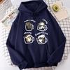 25 Autumn Novel Five Kittens Play in The Cup Printed Hoodie Men's Street Casual Sweatshirt Holiday Fashion Popular Cotton Jumper