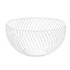 Fruit Basket Rustproof Iron Desktop Storage Basket Round Large Capacity Metal Wire Sundry Organizer