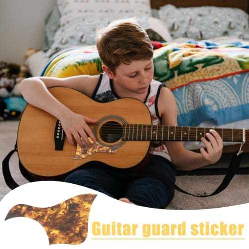 Guitar Pickguard Sticker, Adhesive Pickguard - Acoustic Guitar Pickguard Multi-Purpose Guitar Protective Guard Anti-Scratch Guard Plate | Wear-Resista