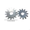 2 Pieces 3/4 Tons Horizontal Jack Gears Metal Gear Wheel Set Socket Tooth Flat Repair Fittings