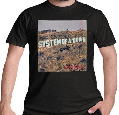 Футболка System of a Down Toxicity Рок-группа Serj Tankian Черная Новая Официальная