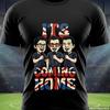 Its Coming Home Футболка сборной Англии, Футболка с карикатурой на футбольных певцов, Забавная футболка для болельщика Англии, Подарок болельщику Чемпионата мира по футболу 2026