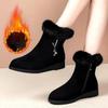 Winter Warm Women Boots Thick Plush Snow Boots Women Zipper Comfortable Outdoor Fur Crystal Ankle Boots Casual Cotton Shoes