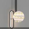 Modern Bedroom Bedside Pendant Lamp with Rotatable Spotlight for Picture Bedside Reading Lighting LED Suspension Hanging Light