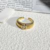 2026 Court Style Retro Heavy Industry Geometric Irregular Brushed Open Ring Women Ins Light Luxury Fashion Exquisite Index Finger Ring