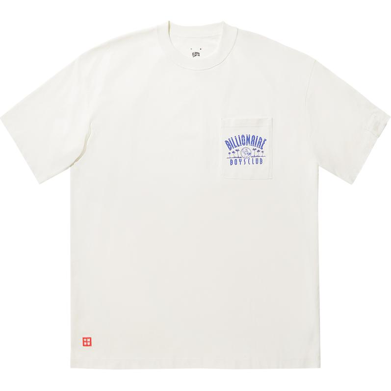 Li Ning X Billionaire Boys Club Коллаборация Скейтборд Серия Футболка мужская свободного кроя с круглым вырезом и коротким рукавом Футболка Молочно-белый AHSUC09-1