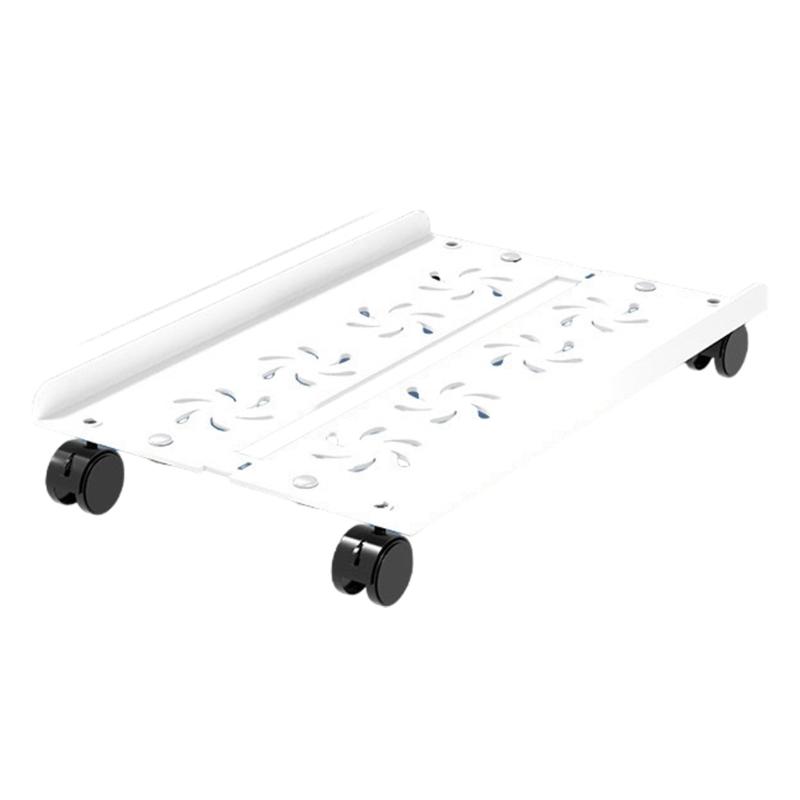 Мобильная подставка для ЦП для ПК Регулируемая подставка для компьютерного корпуса на 4 колесах Подставка для ЦП под стол для отвода тепла