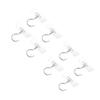 1-10pcs Adhesive Ceiling Hooks No Drill Hanging Hook for Hanging Plant Wind Chimes Stainless Steel Outdoor Adhesive Hook