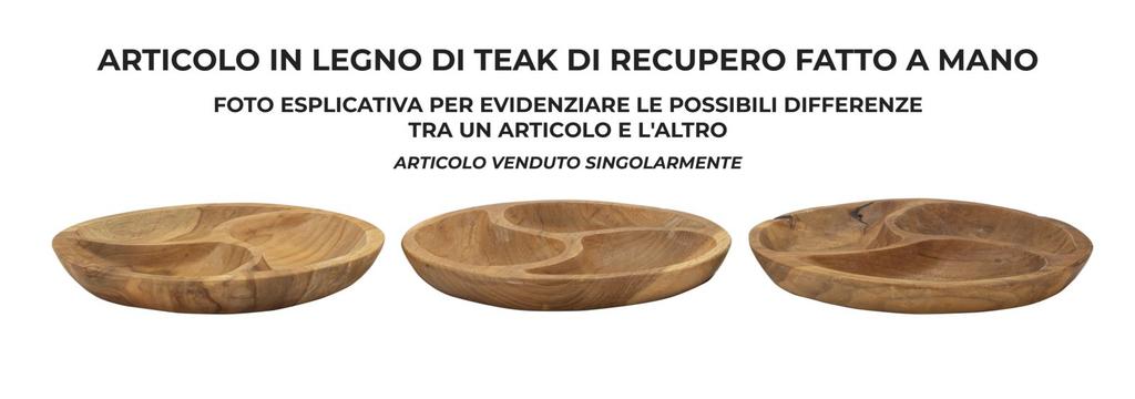 Поднос 3 части Тик См Ø 25.5X3