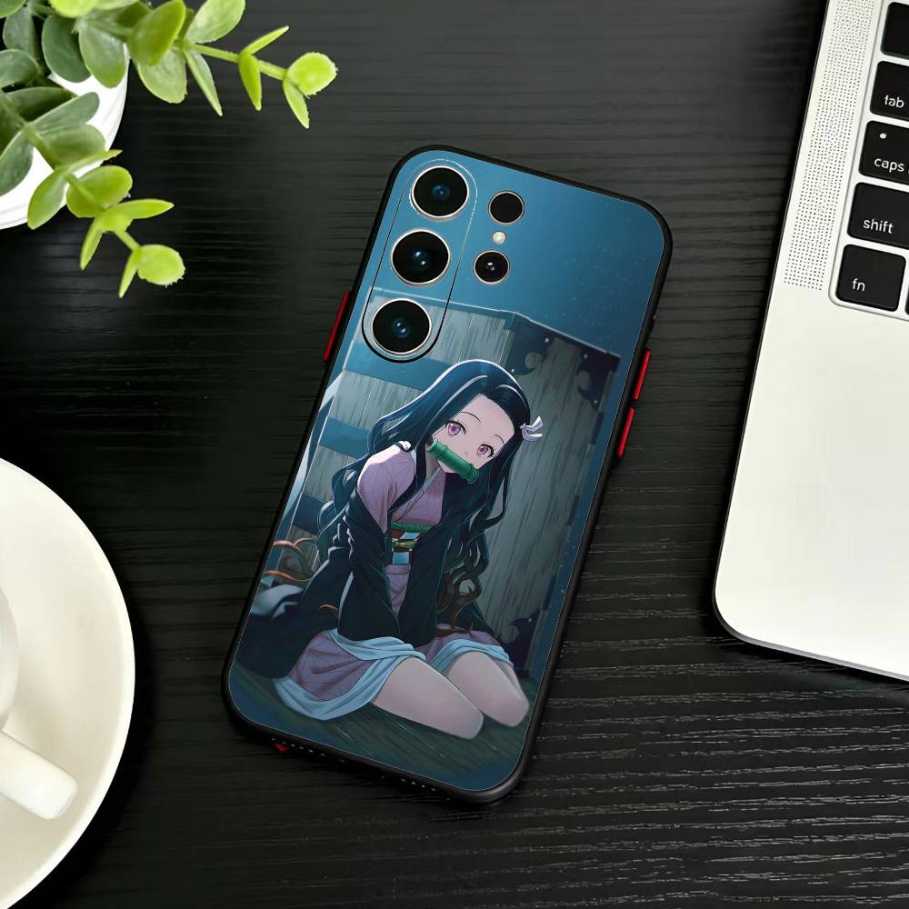 Чехол для телефона Nezuko P-Kamado для Samsung S26,S25,S24,S23,S22,S21,S20,Plus,Fe,Lite,Другие Черный чехол