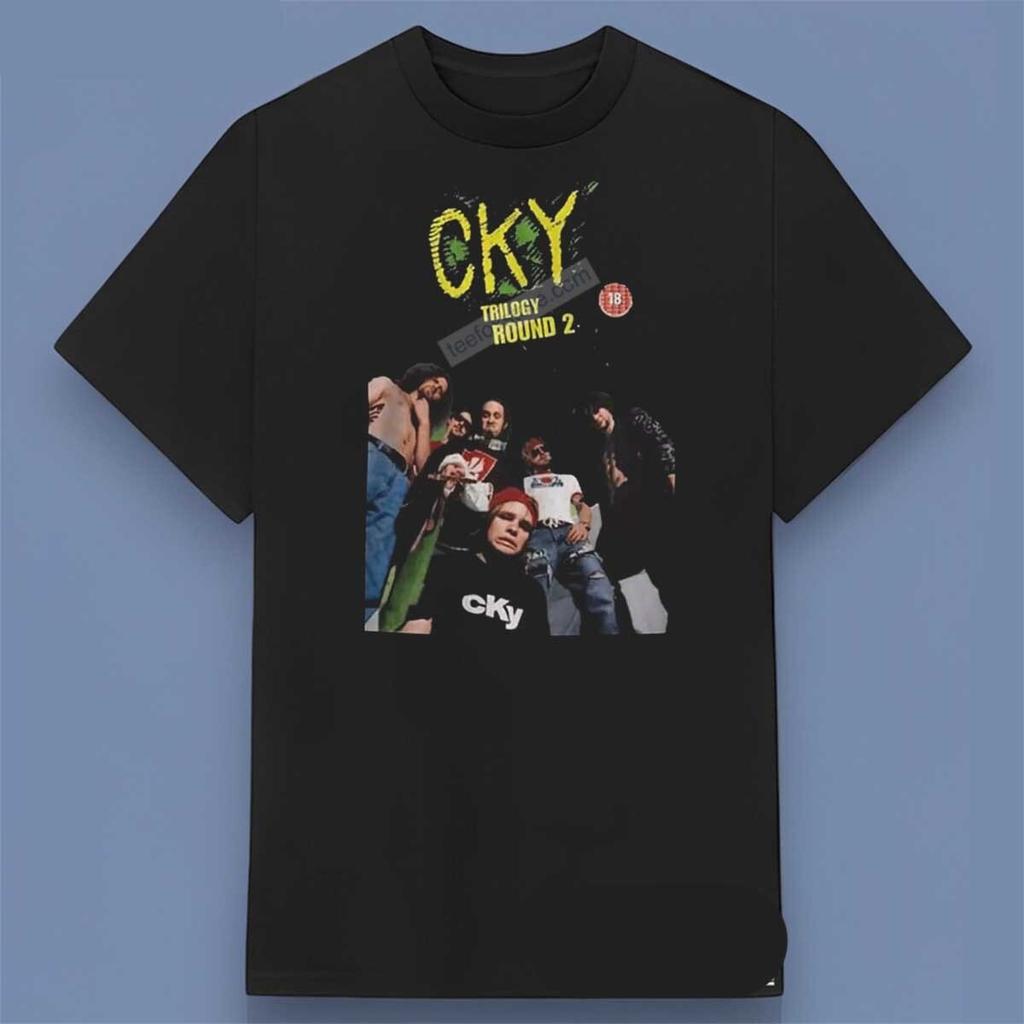 Графическая футболка CKY Trilogy Round 2 для мужчин и женщин Размеры S-5XL