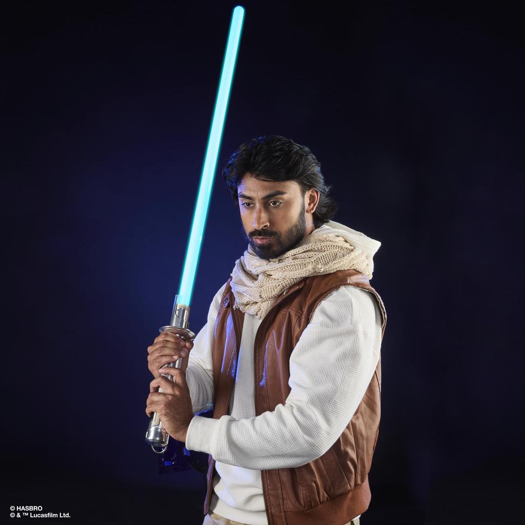 Hasbro Star Wars Black Series Ezra Bridger Force FX Elite Electronic Lightsaber with Advanced LED and Sound Effects, Ages 14 and Up, G0702, Authentic