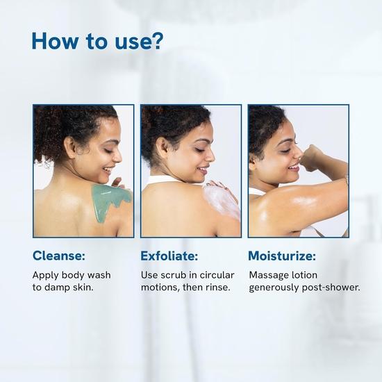 Be Bodywise Strawberry Skin Pack | With 1% SA Body Wash, 5% Lactic Acid Body Lotion & 10% AHA Scrub | Exfoliates | 650ml