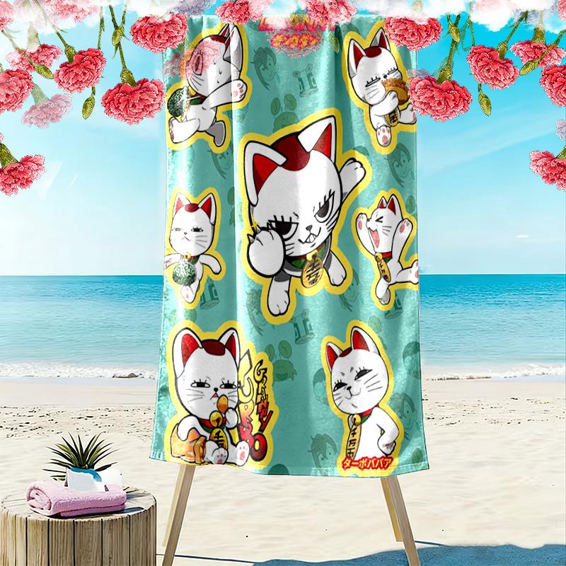 Turbo Granny 2D Flat Print Beach Towel, Large Soft Quick Dry Towel for Beach Camping SwimmingSSTJ0917147
