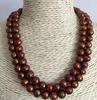 Elegant 8-9mm South Sea Baroque Chocolate Pearl Necklace 34"