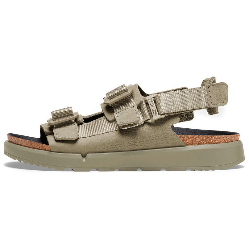 Birkenstock Кожаные пляжные сандалии унисекс Светло-коричневые 1026398