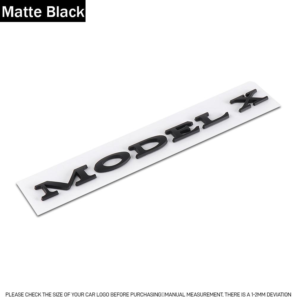 3D ABS Emblem Letters Car Rear Trunk Badge Sticker For Tesla Model Y Model S Model X SpaceX Bonina P85D Beast Roadster Juniper