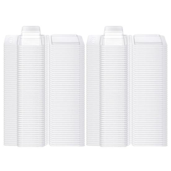 100 шт., форма для плавления воска, прозрачная квадратная круглая пустая пластиковая форма для изготовления мыла «сделай сам», «сделай сам», контейнер для изготовления ароматических свечей