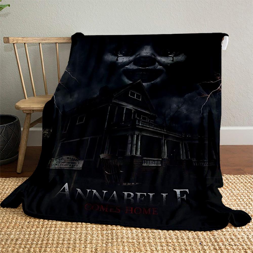 1PC Annabelle Comes Home Outdoor Flannel Blanket Soft Plush Decor for Picnics, camping,Bedroom, Playroom, Office1152A