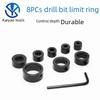 Набор из 8 позиционирующих колец для сверл (3-16mm) - Деревообрабатывающие фиксаторы для сверления под углом