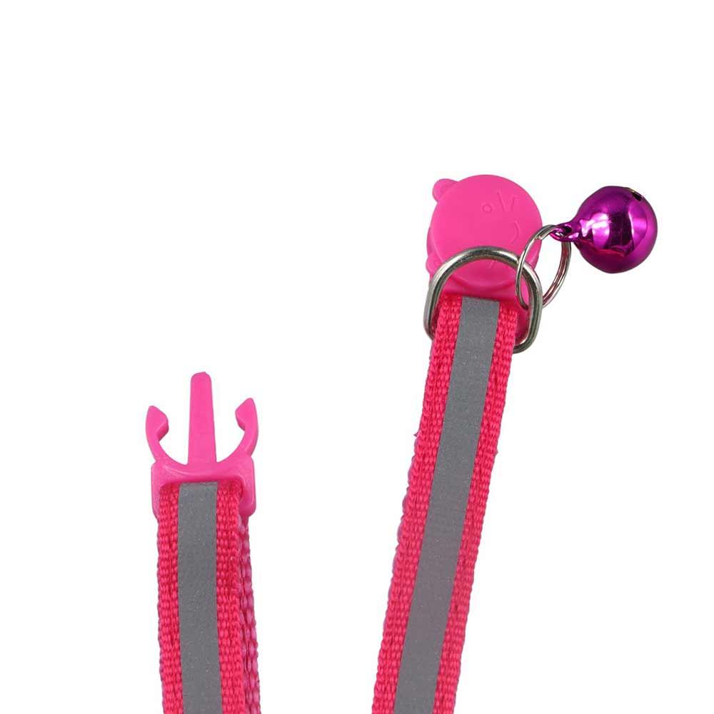 Adjustable Size Reflective with Bells Cat Neck Strap Cat Collar Pet Accessories Kitten Decor