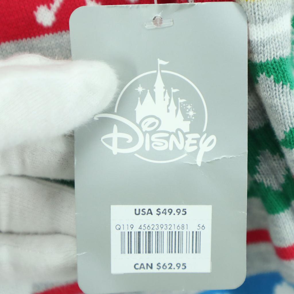 Неиспользованный лонгслив Disney с узором по краю, размер XS, красный, Минни Маус, женский, б/у