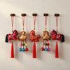 Chinese Red Spring Festival Bell Pendant Horse Wind Chimes Decoration Festive Accessory