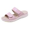 2024 Summer Shoes Women Sandals Soft Flat Ladies Summer Holiday Pink Black Big Size 41