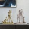 Современная абстрактная фигурка пары с собакой из смолы, Романтическая статуэтка мужчины и женщины, Декор для дома, гостиной, спальни, офиса