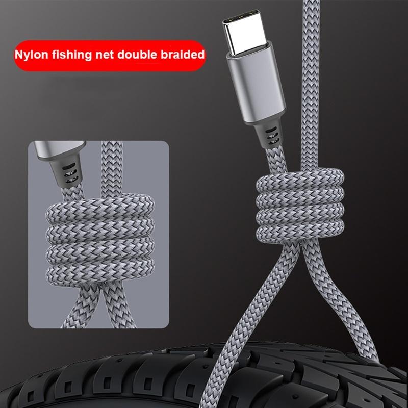 Type C To Type C Cable 60W Fast Charging Universal Extended Nylon Braided PD Data Cord for Xiaomi Samsung Huawei 1M 2M 3M 5M 8M