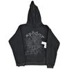 Sp5der Hoodie Oversized Thick Fleece Sweatshirt With Foil Print Spiderweb Design Men Winter Casual Wear