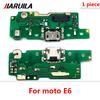 Зарядная плата USB-порта, шлейф для Moto E7 E6S E1 E6 Plus E1 Play Go E7 Power, разъем док-станции с микрофоном