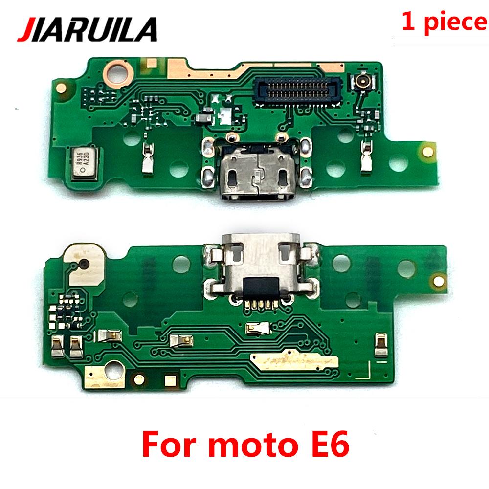 Зарядная плата USB-порта, шлейф для Moto E7 E6S E1 E6 Plus E1 Play Go E7 Power, разъем док-станции с микрофоном