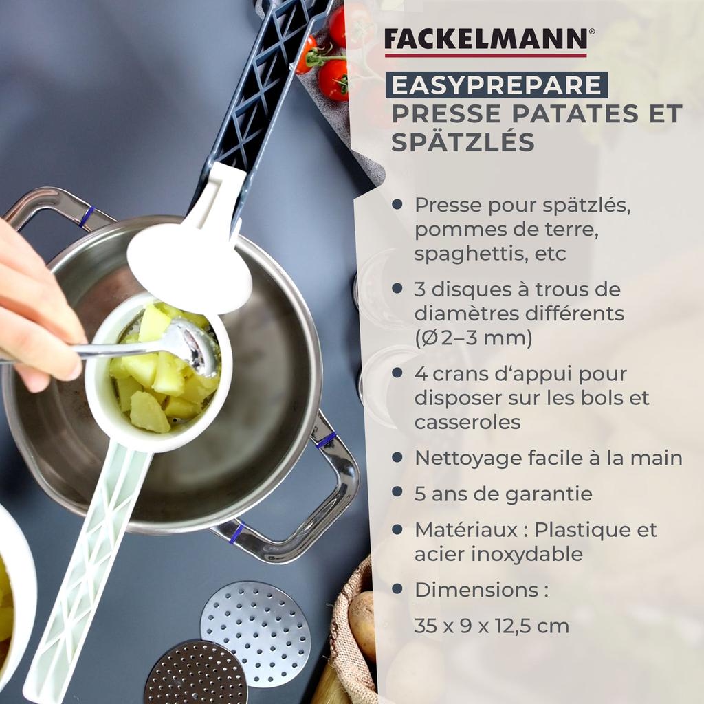 Ручная давилка и шпецле Fackelmann Easy Prepare ref. 27906
