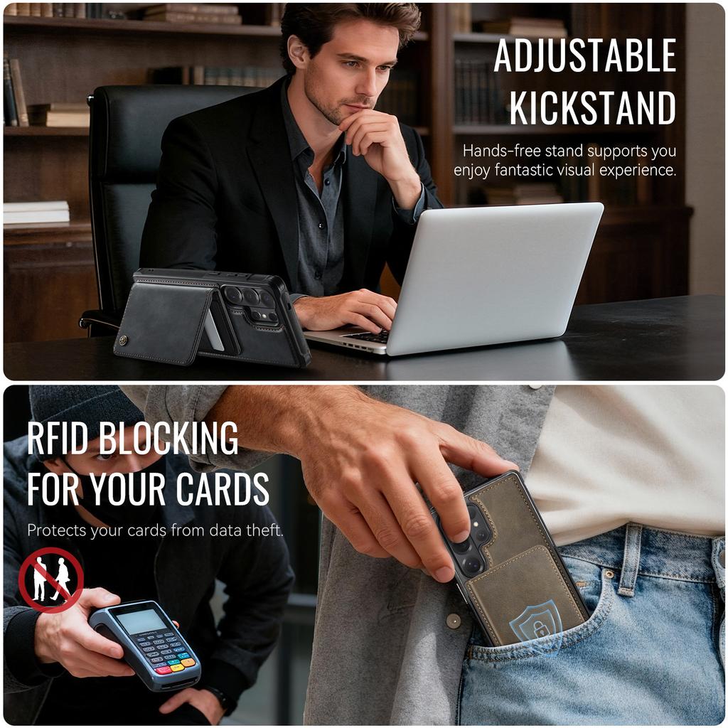 For Samsung Galaxy S26 Ultra Magnetic Case CASEME ME80 Series Leather PC TPU Phone Cover with Detachable Wallet