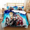 Cartoon Asuna Sword Art Online Duvet Cover Sets Pillowcase Bedding Set Kids Children Gift Girls Single Queen King Size Bed Linen