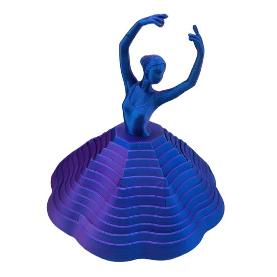 Вращающаяся балерина из 3D-печати, игрушка-антистресс, танцовщица балета, расширяемая сенсорная игрушка, вращающаяся спираль, игрушка для снятия стресса на стол для взрослых