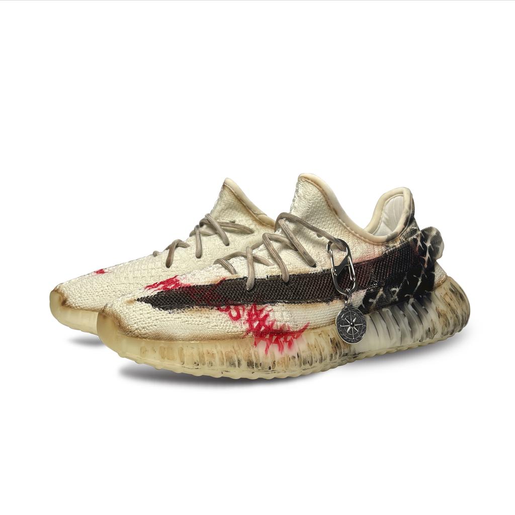 adidas Оригинальные Yeezy Boost 350 Дышащие и износостойкие Низкие Повседневные Кроссовки Унисекс Бежевые HQ6316(team470-)