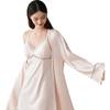 Ordifen Women's Loungewear Nightgown with Cups, French-Style Sleepwear Set, Breathable Two-Piece Pajama Set XH4603