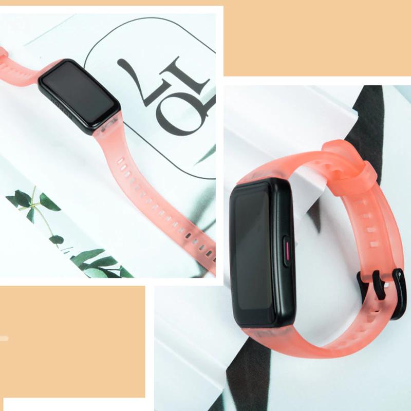 Силиконовые ремешки для Huawei Band 10/10 NFC Аксессуары Замена браслета Спортивный браслет correa Huawei Band 8/9/9 8 NFC Ремешок