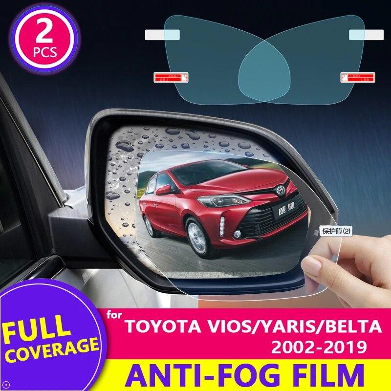 Полная защита от запотевания, непромокаемая пленка для Toyota Vios Yaris Belta Soluna 2002 ~ xp40 xp90 xp150, защитная пленка для зеркала заднего вида