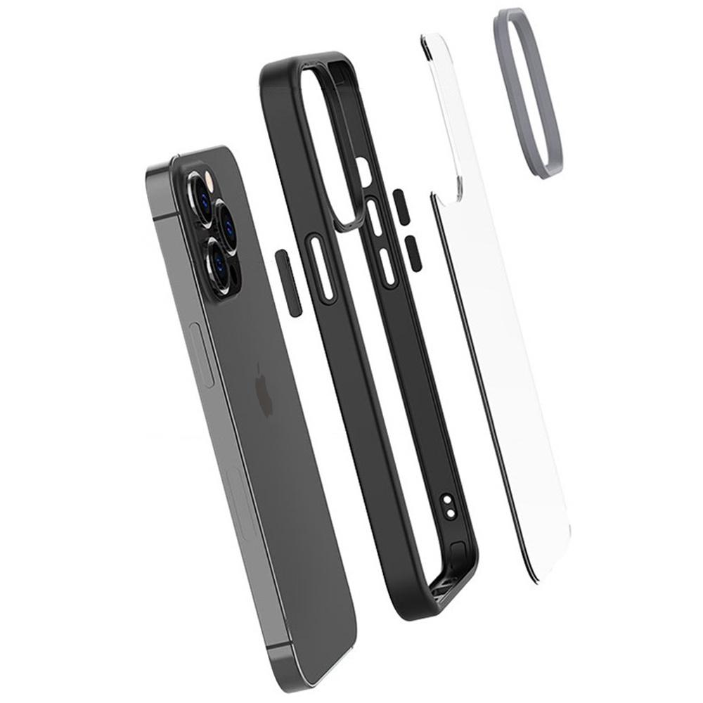 Case for iPhone 13 Pro, ERBORD Hybrid Case, black