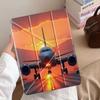 Чехол для планшета с изображением заката и самолета для iPad Mini 6 7 Pro 11-го 10-го 9-го 8-го 7-го 12,9 дюйма Pro 2025 Air 4 5 M3 M2 1 2 M4 11 дюймов