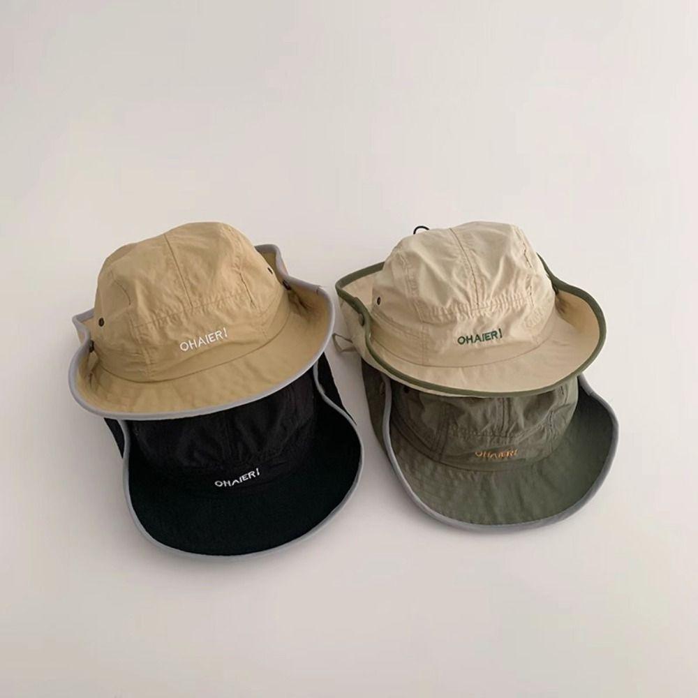 Summer Children Sunhat Quick-dry Fisherman Hat Ins Baby Bucket Hat  2-8 Years