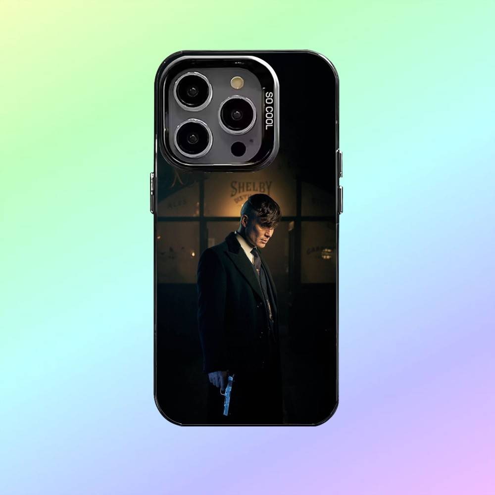 Чехол для телефона P-PeakyS T-Thomas Shelby Blinders Для iPhone17,16,15,14,13,12,11 Plus,Pro Max Цветной серебристый чехол для телефона