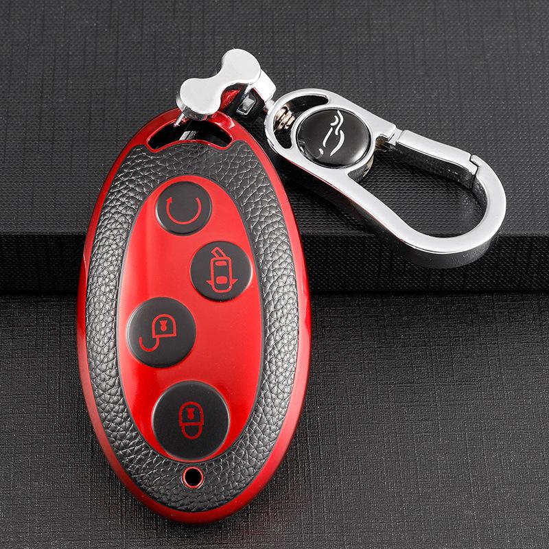 BYD Yuan Key Case for S7, Song Plus, Classic, Song Max, and Qin Pro - Full Coverage Key Shell Buckle